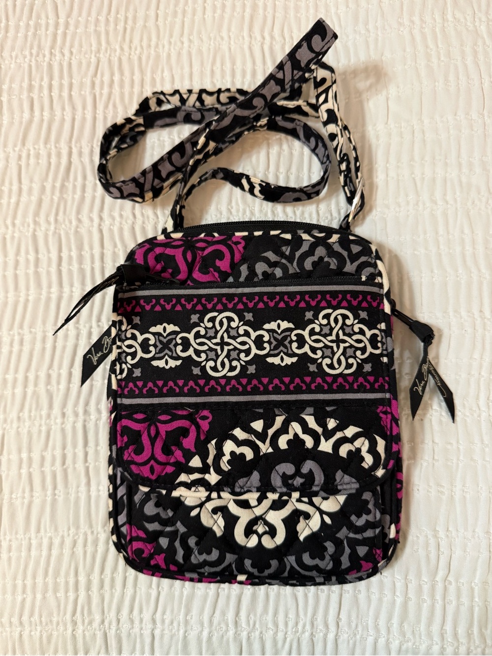 Vera Bradley Petite Hipster Crossbody in Canterbury Magenta